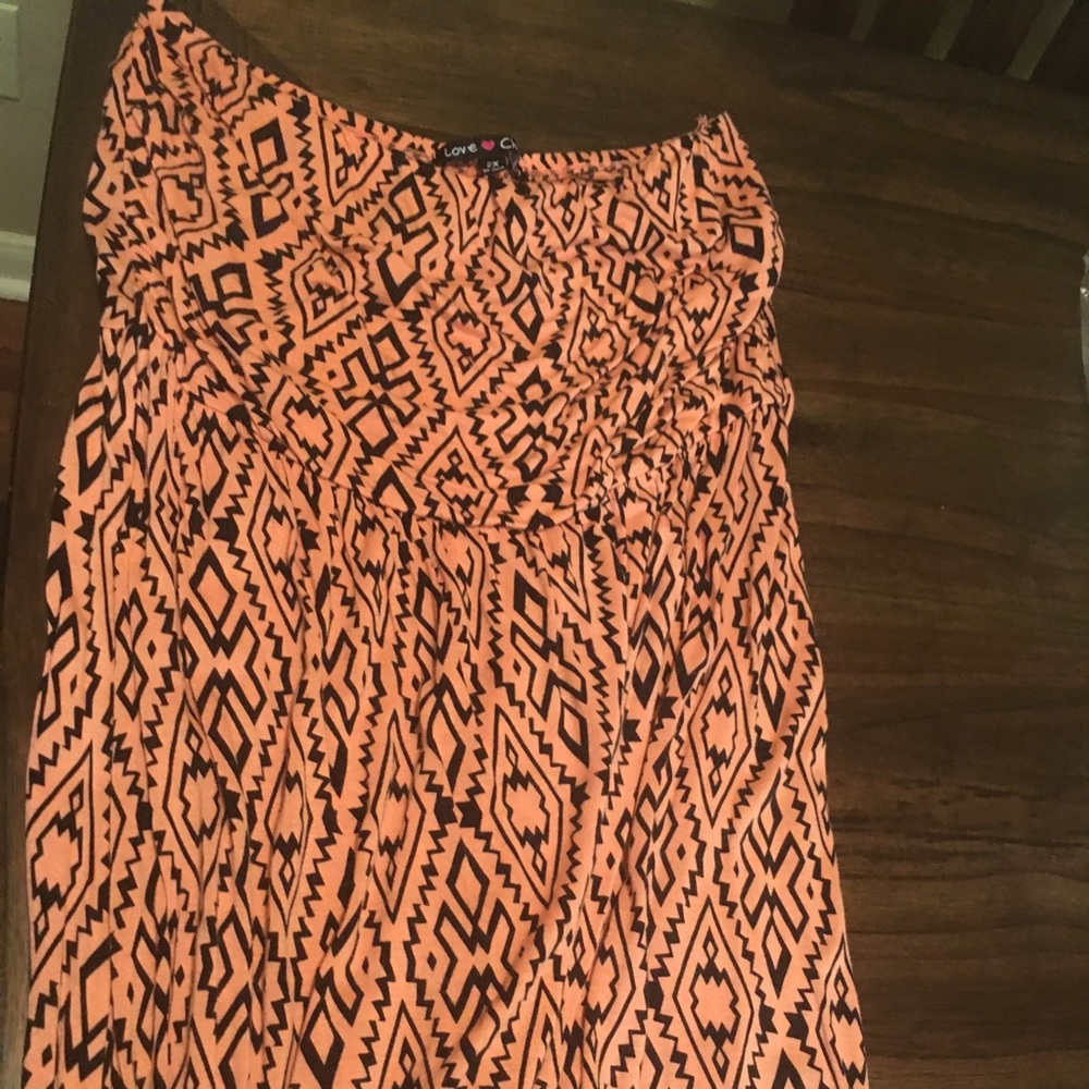 Coral Tube top maxi dress